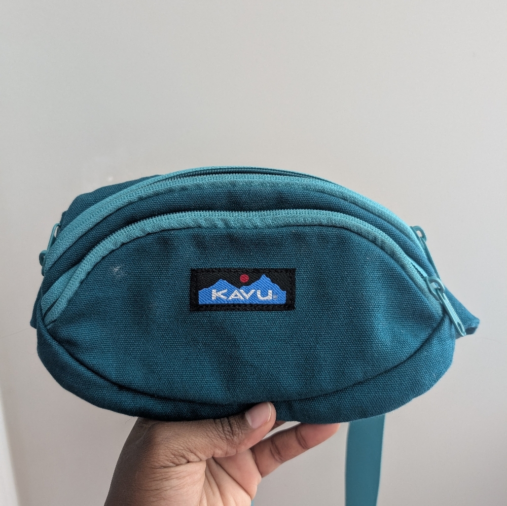 KAVU Teal Waist Bag